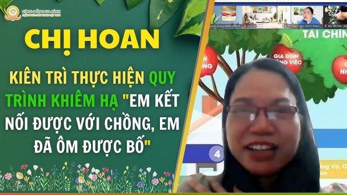 Kiên trì thực hiện quy trình khiêm hạ, chị Lê Thị Hoan chia sẻ: "Em kết nối được với chồng, em đã ôm được bố" 